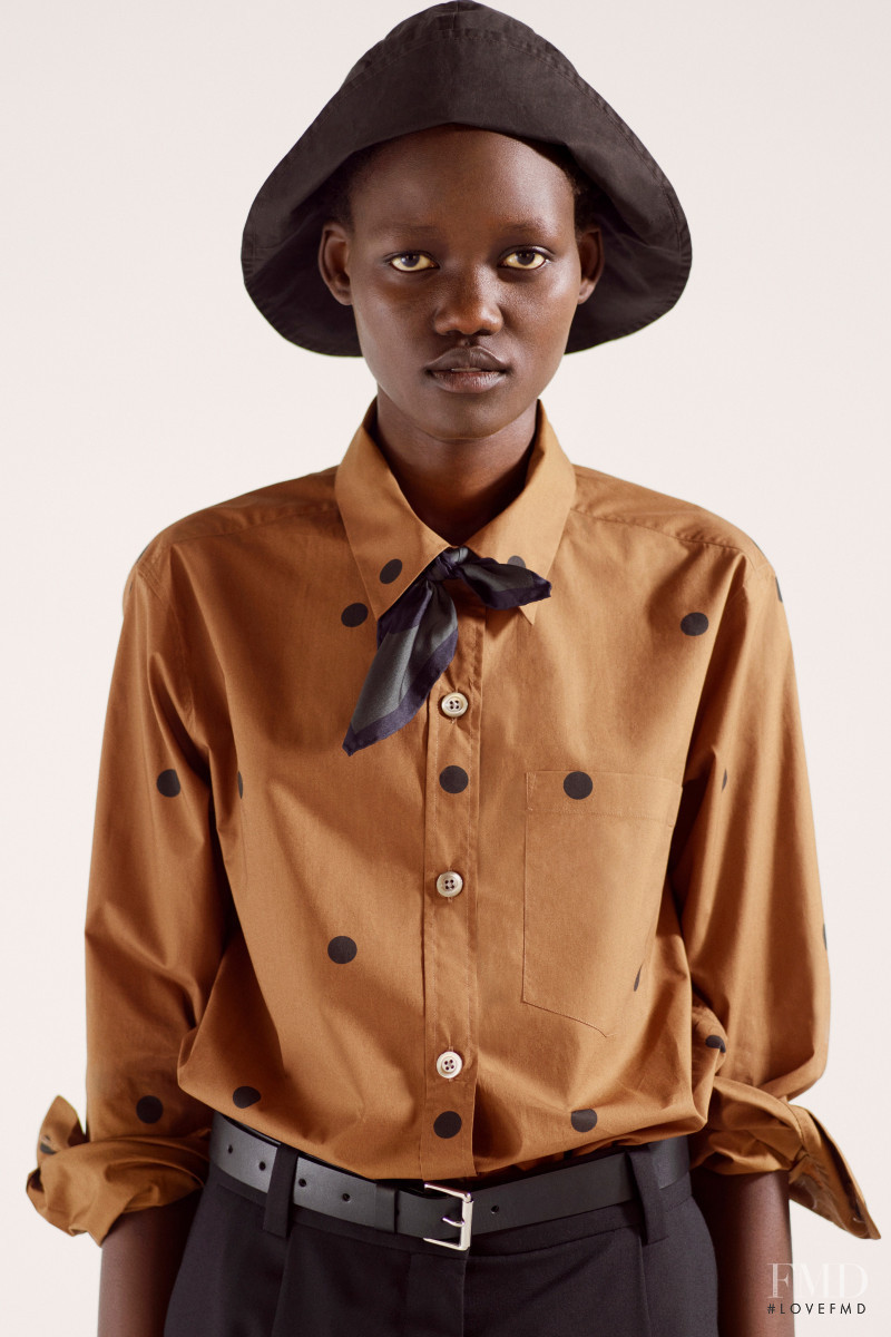 Caren Jepkemei featured in  the Margaret Howell lookbook for Spring/Summer 2021