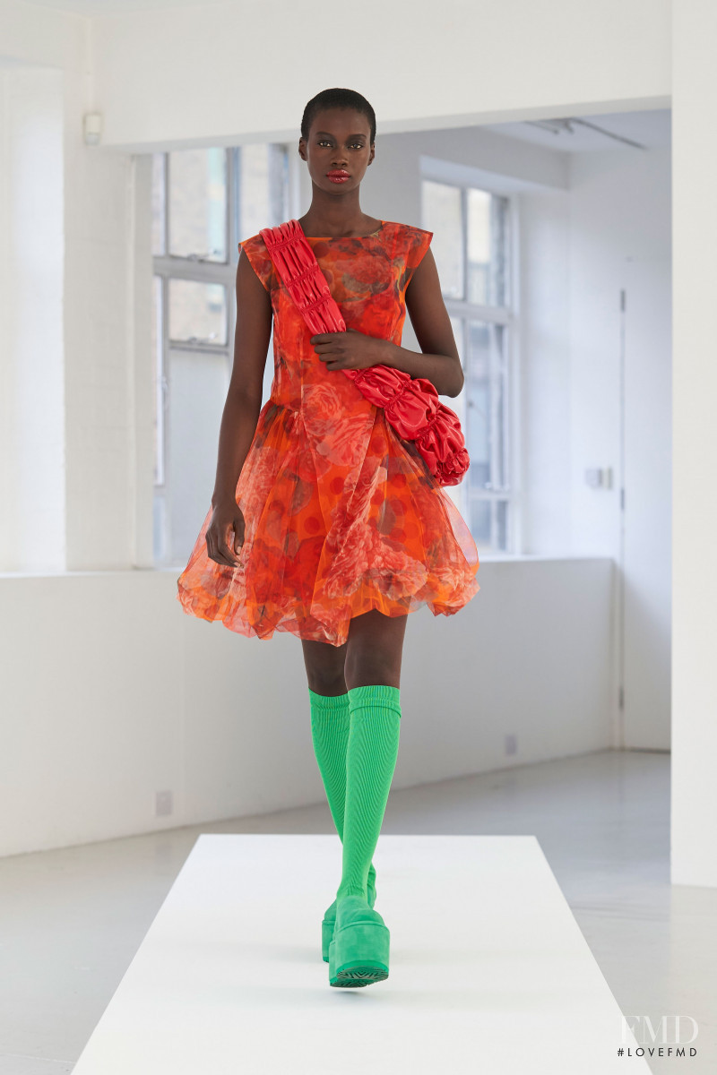 Fatou Jobe featured in  the Molly Goddard lookbook for Spring/Summer 2021