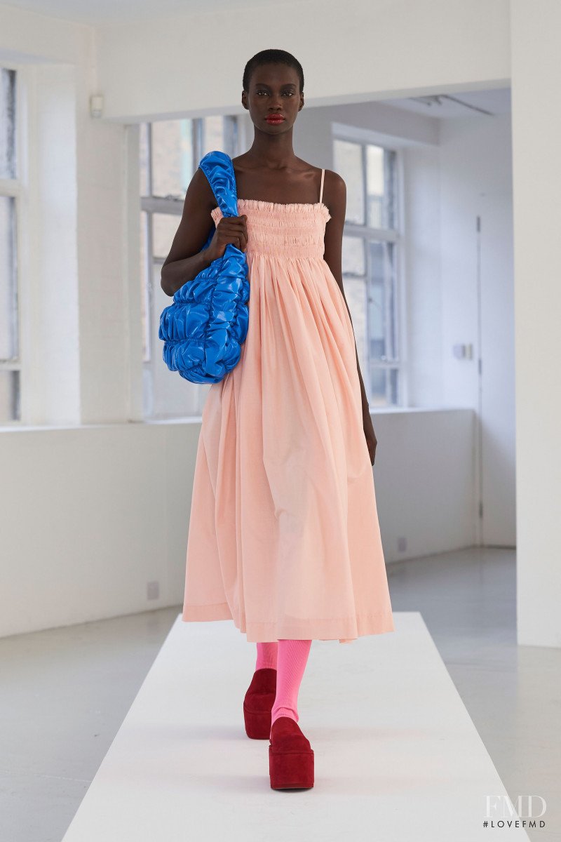 Fatou Jobe featured in  the Molly Goddard lookbook for Spring/Summer 2021