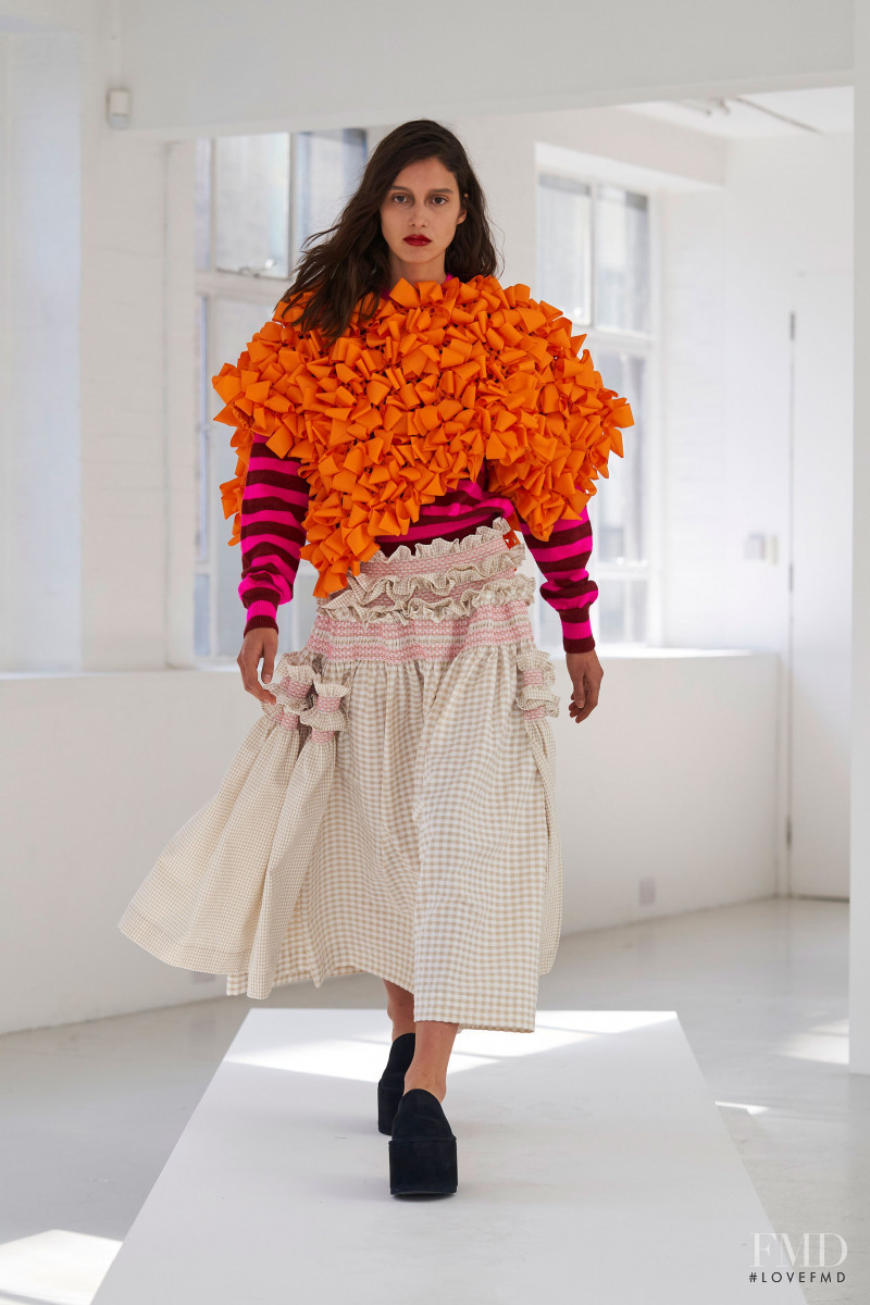 Rachelle Harris featured in  the Molly Goddard lookbook for Spring/Summer 2021