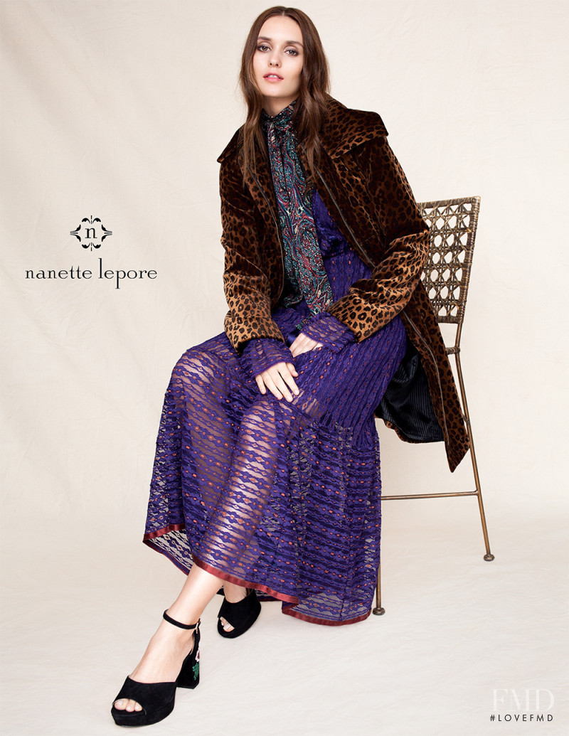 Fred Juneau featured in  the Nanette Lepore advertisement for Autumn/Winter 2017