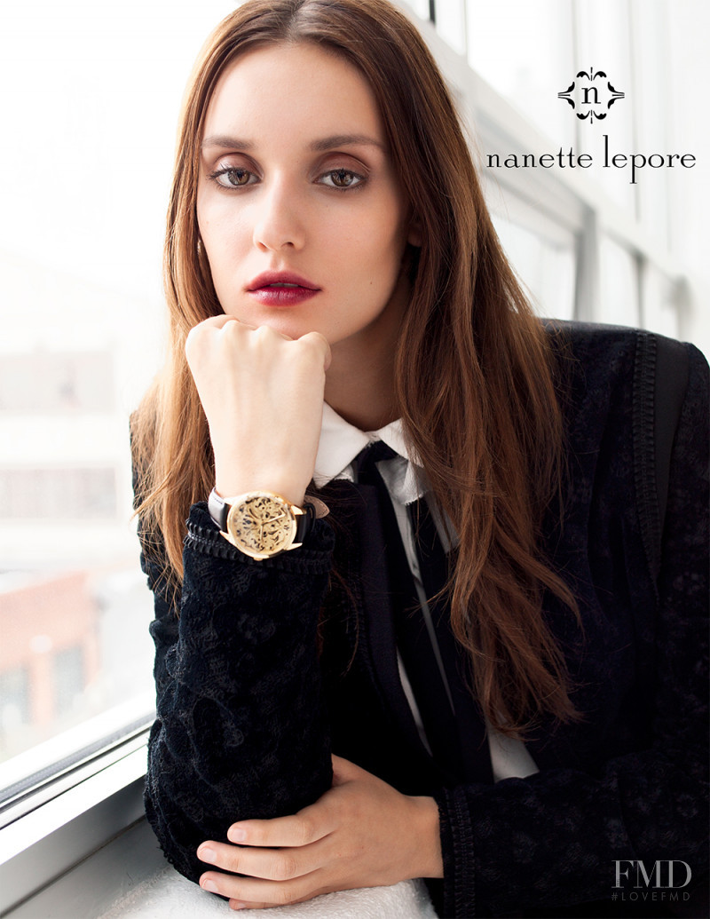 Fred Juneau featured in  the Nanette Lepore advertisement for Autumn/Winter 2017