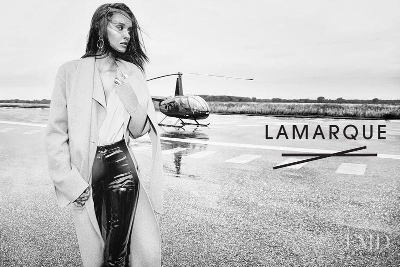 Fred Juneau featured in  the Lamarque advertisement for Autumn/Winter 2017