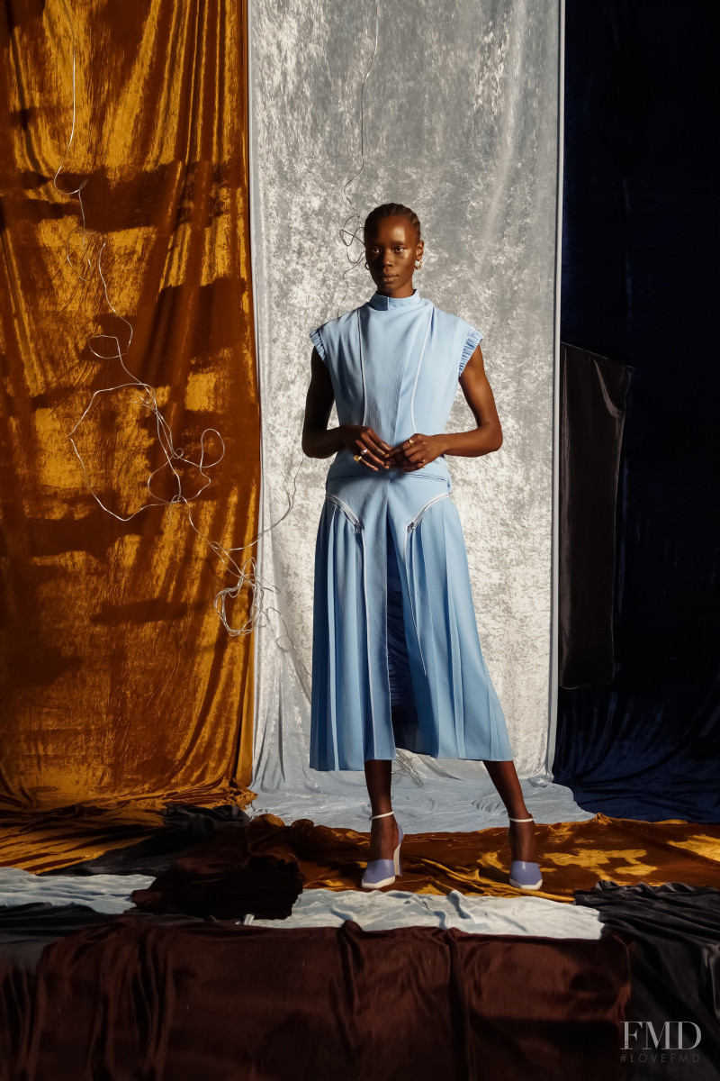 Sarah Batt featured in  the Richard Malone lookbook for Spring/Summer 2021