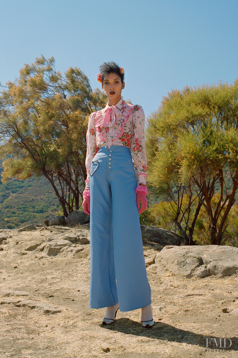 Licett Morillo featured in  the Rodarte lookbook for Spring/Summer 2021