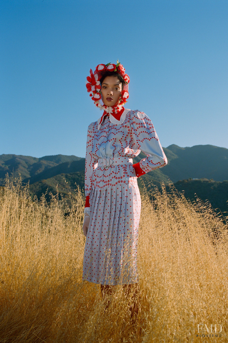 Licett Morillo featured in  the Rodarte lookbook for Spring/Summer 2021