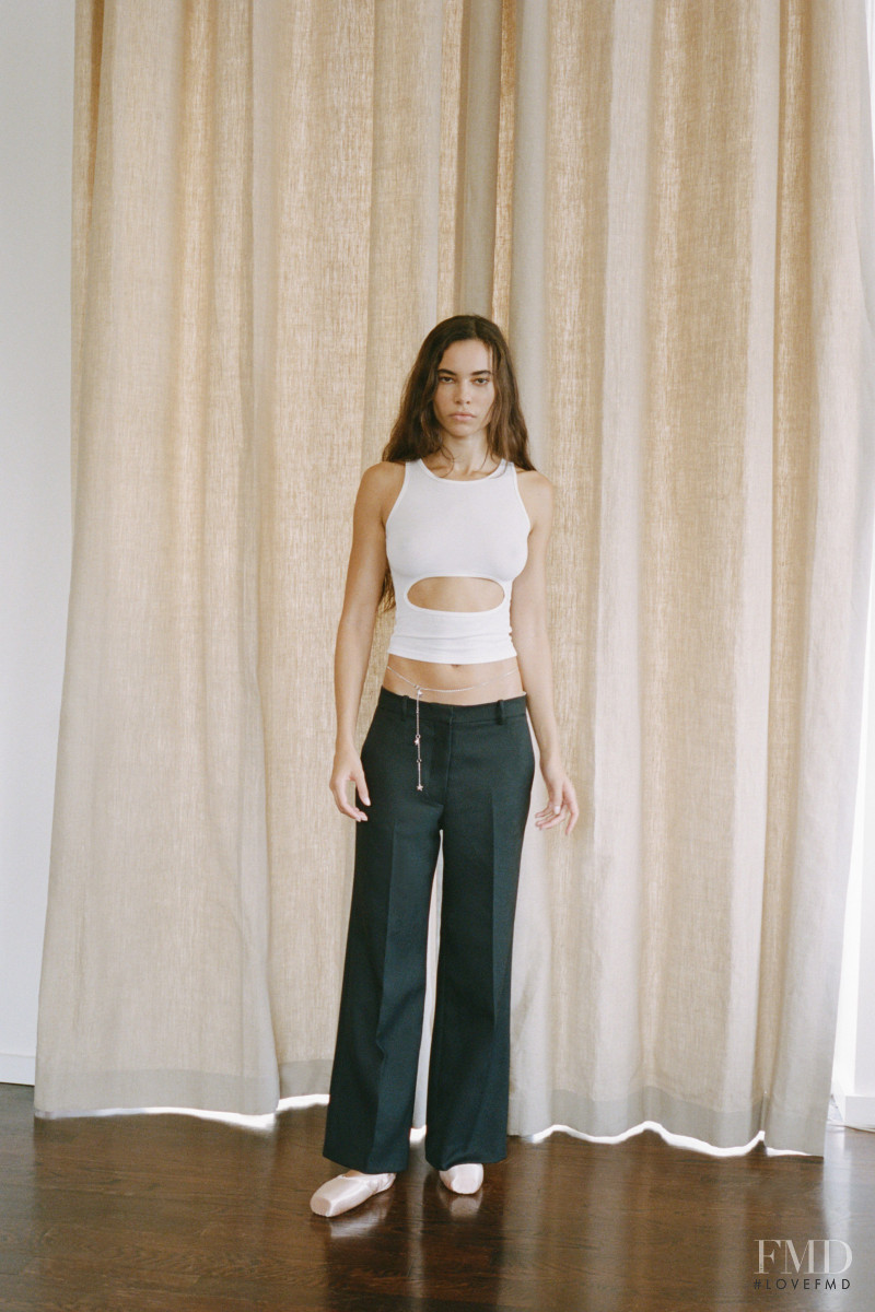 Erin Eliopulos featured in  the Sandy Liang lookbook for Spring/Summer 2021