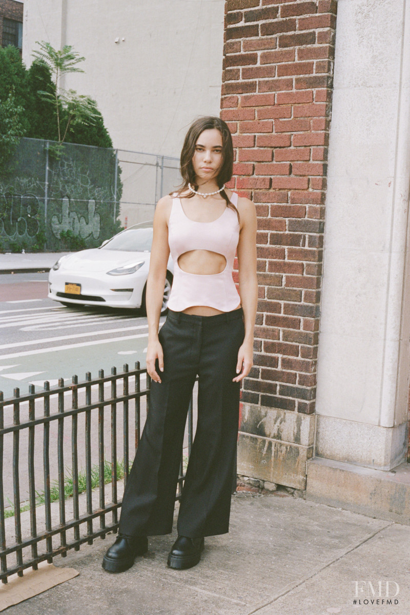 Erin Eliopulos featured in  the Sandy Liang lookbook for Spring/Summer 2021
