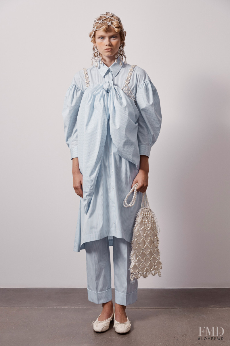 Evie Harris featured in  the Simone Rocha lookbook for Spring/Summer 2021