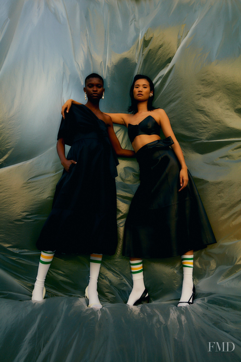Barbra Lee Grant featured in  the Tibi lookbook for Spring/Summer 2021