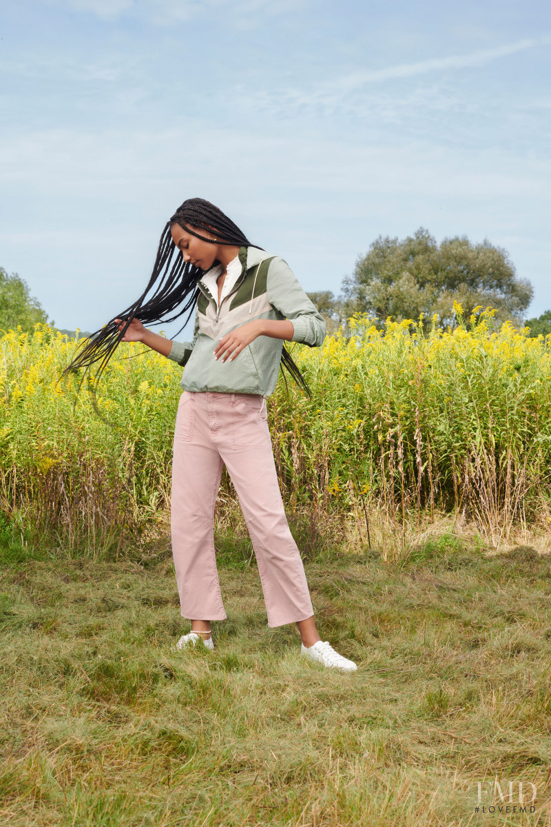 Ange-Marie Moutambou featured in  the Veronica Beard lookbook for Spring/Summer 2021