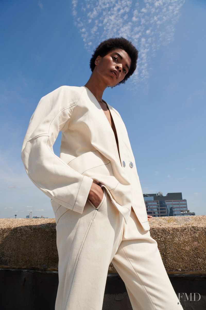 Raven Wallace featured in  the Zero + Maria Cornejo lookbook for Spring/Summer 2021