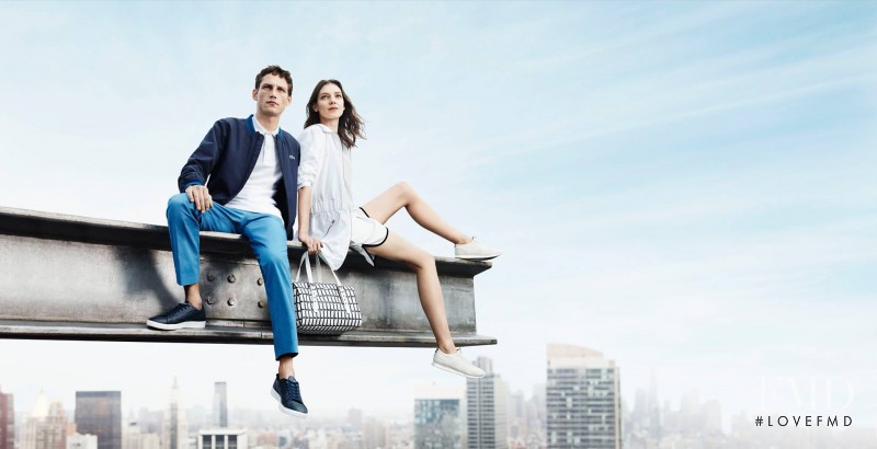 Kati Nescher featured in  the Lacoste advertisement for Spring/Summer 2014