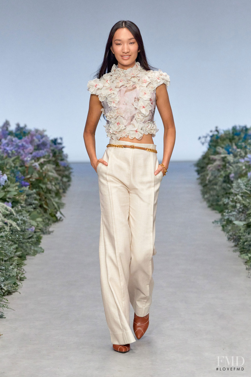 Jade Hsu featured in  the Zimmermann fashion show for Spring/Summer 2021