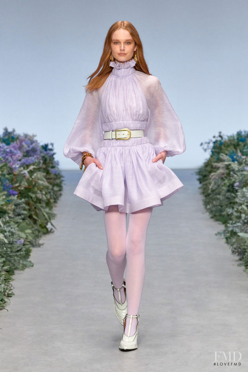 Grace Simmons featured in  the Zimmermann fashion show for Spring/Summer 2021