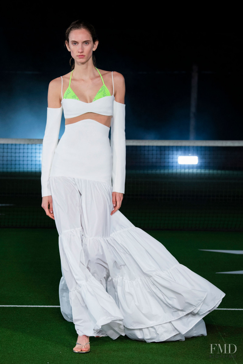 Sarah Berger featured in  the David Koma fashion show for Spring/Summer 2021