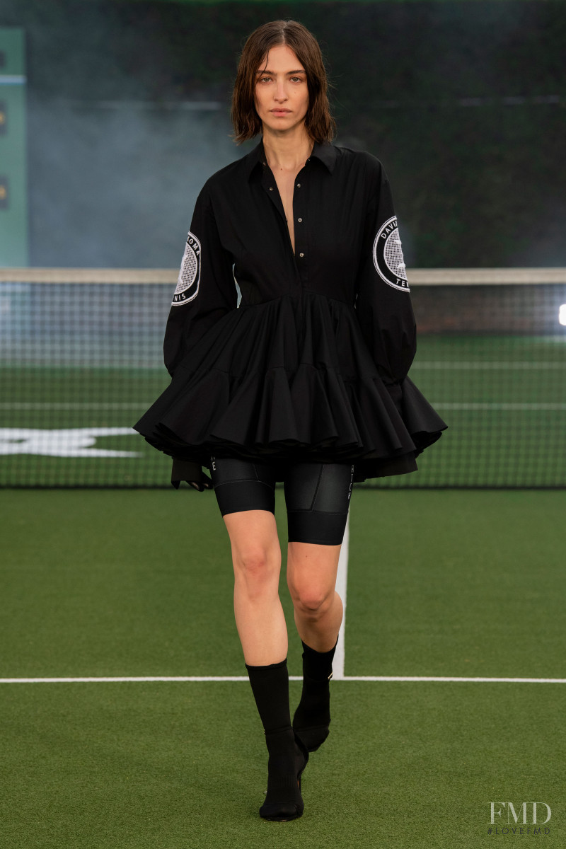 Lera Abova featured in  the David Koma fashion show for Spring/Summer 2021