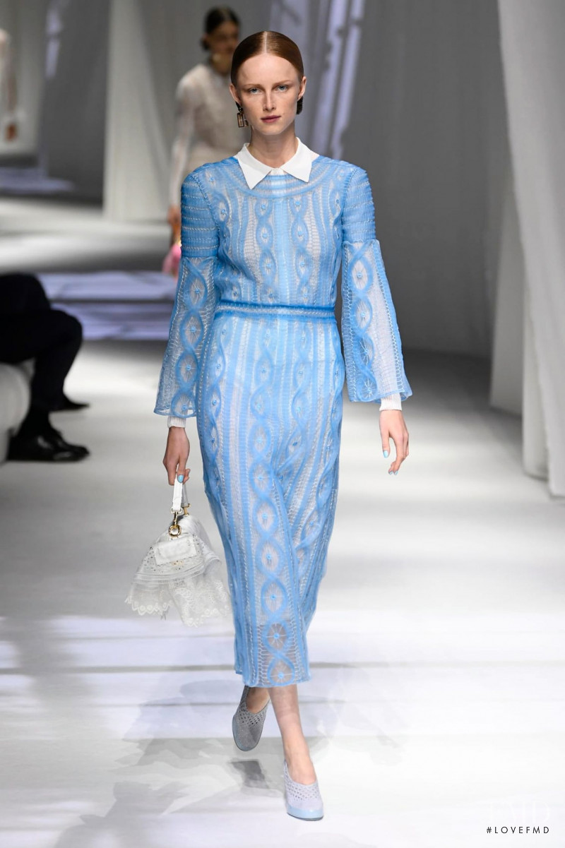 Rianne Van Rompaey featured in  the Fendi fashion show for Spring/Summer 2021