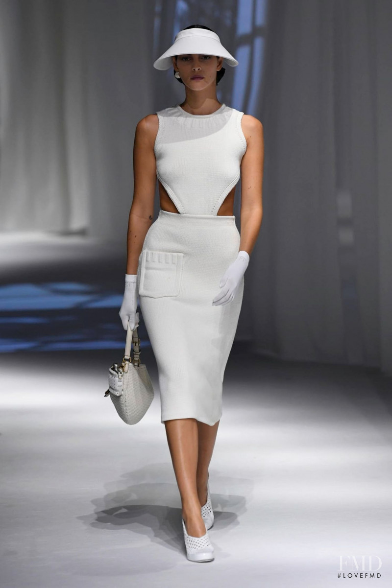 Vittoria Ceretti featured in  the Fendi fashion show for Spring/Summer 2021