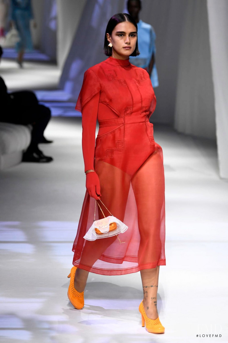 Jill Kortleve featured in  the Fendi fashion show for Spring/Summer 2021