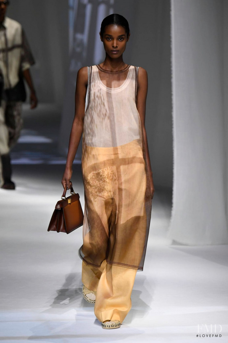 Malika Louback featured in  the Fendi fashion show for Spring/Summer 2021