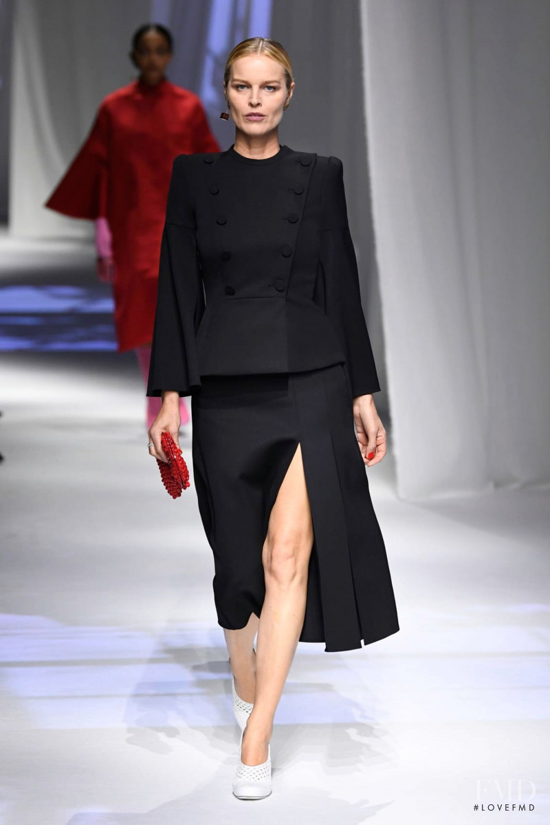 Eva Herzigova featured in  the Fendi fashion show for Spring/Summer 2021