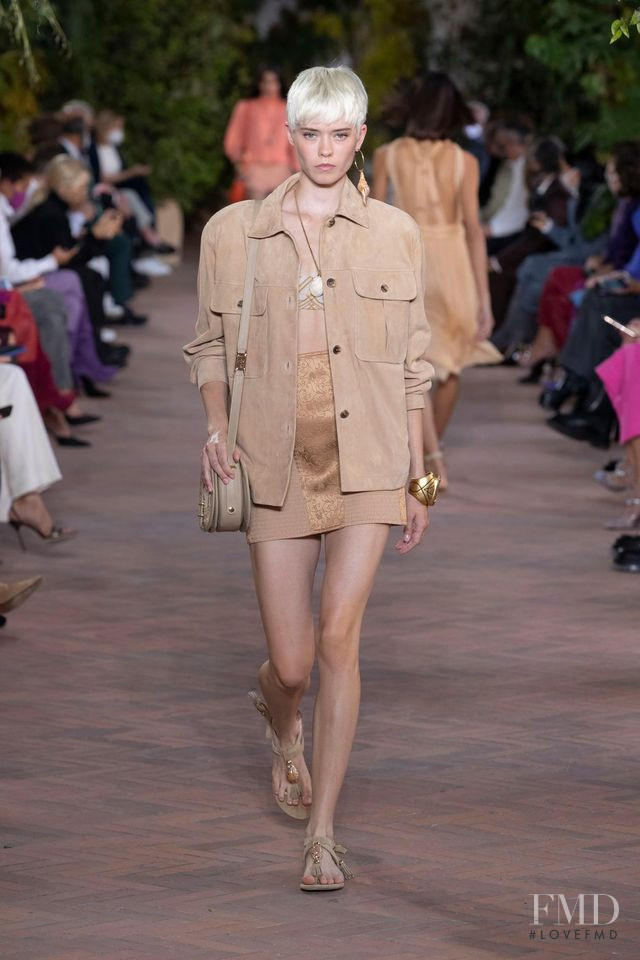 Maike Inga featured in  the Alberta Ferretti fashion show for Spring/Summer 2021