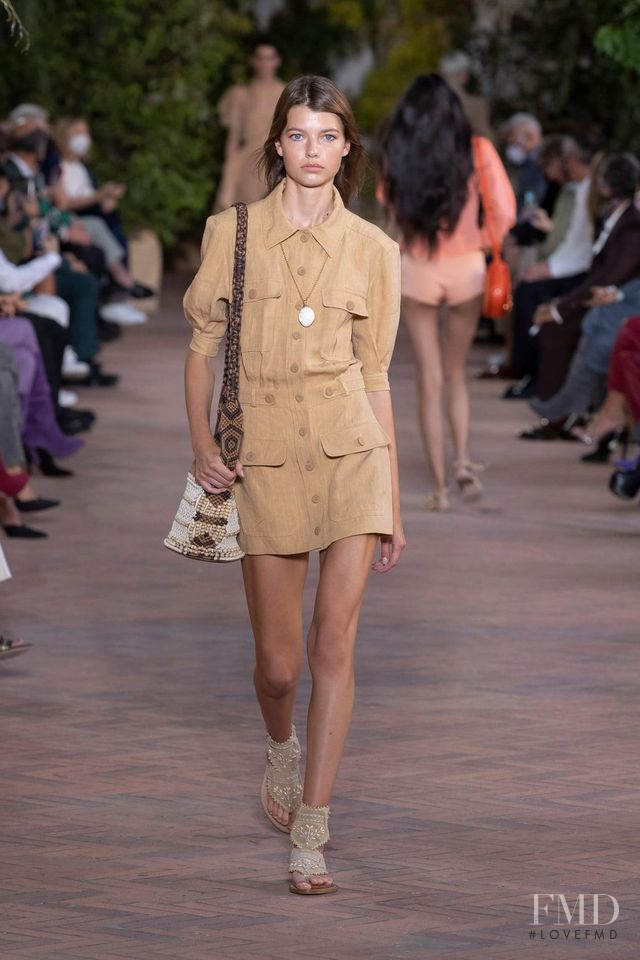 Mathilde Henning featured in  the Alberta Ferretti fashion show for Spring/Summer 2021