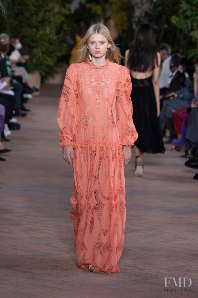 Evie Harris featured in  the Alberta Ferretti fashion show for Spring/Summer 2021