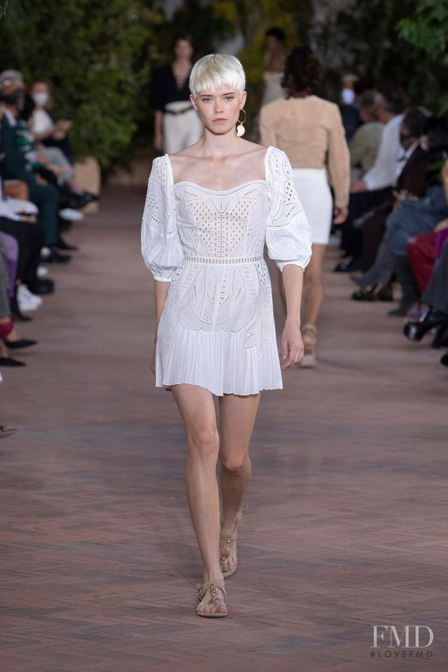 Maike Inga featured in  the Alberta Ferretti fashion show for Spring/Summer 2021