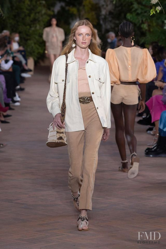 Rianne Van Rompaey featured in  the Alberta Ferretti fashion show for Spring/Summer 2021