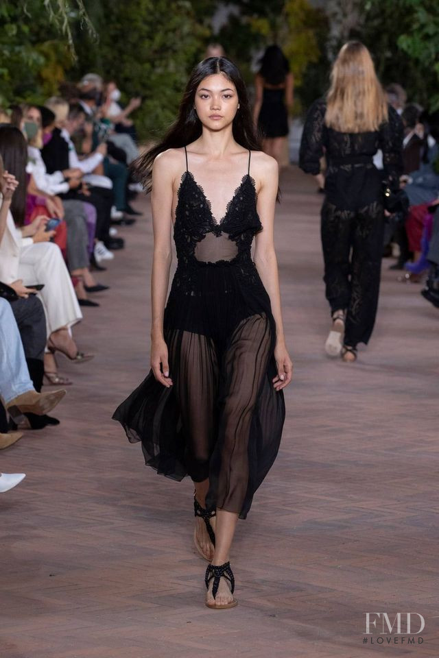 Mika Schneider featured in  the Alberta Ferretti fashion show for Spring/Summer 2021