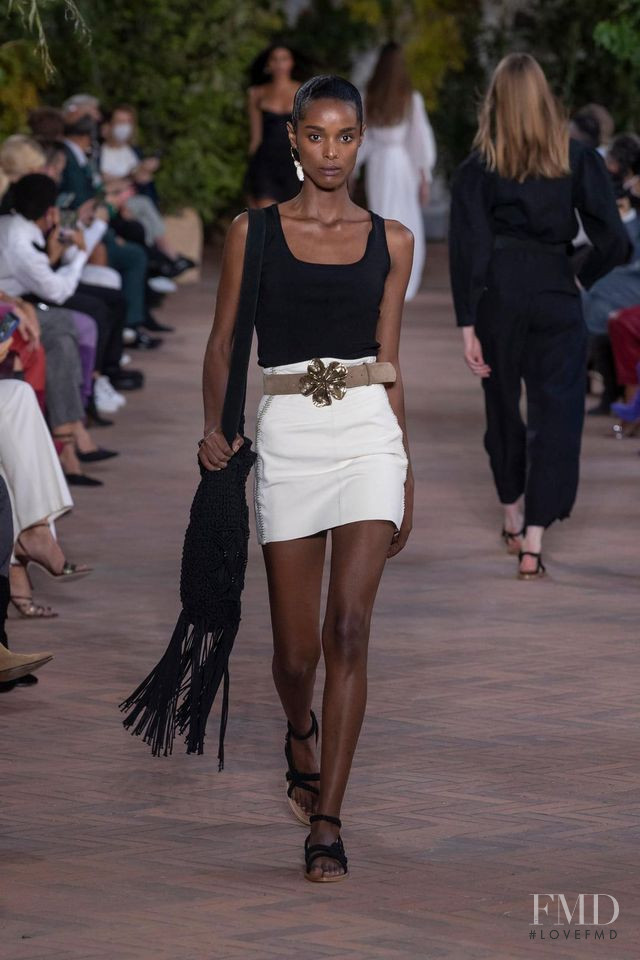 Malika Louback featured in  the Alberta Ferretti fashion show for Spring/Summer 2021