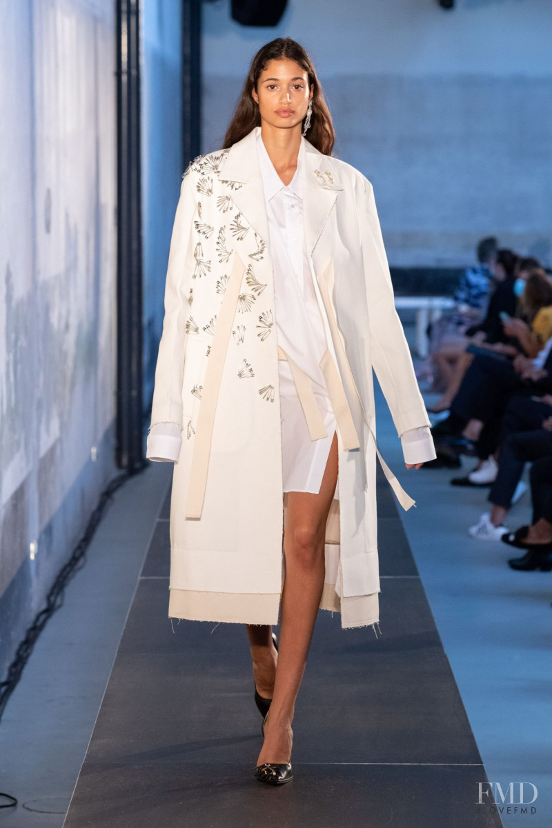 Malika El Maslouhi featured in  the N° 21 fashion show for Spring/Summer 2021