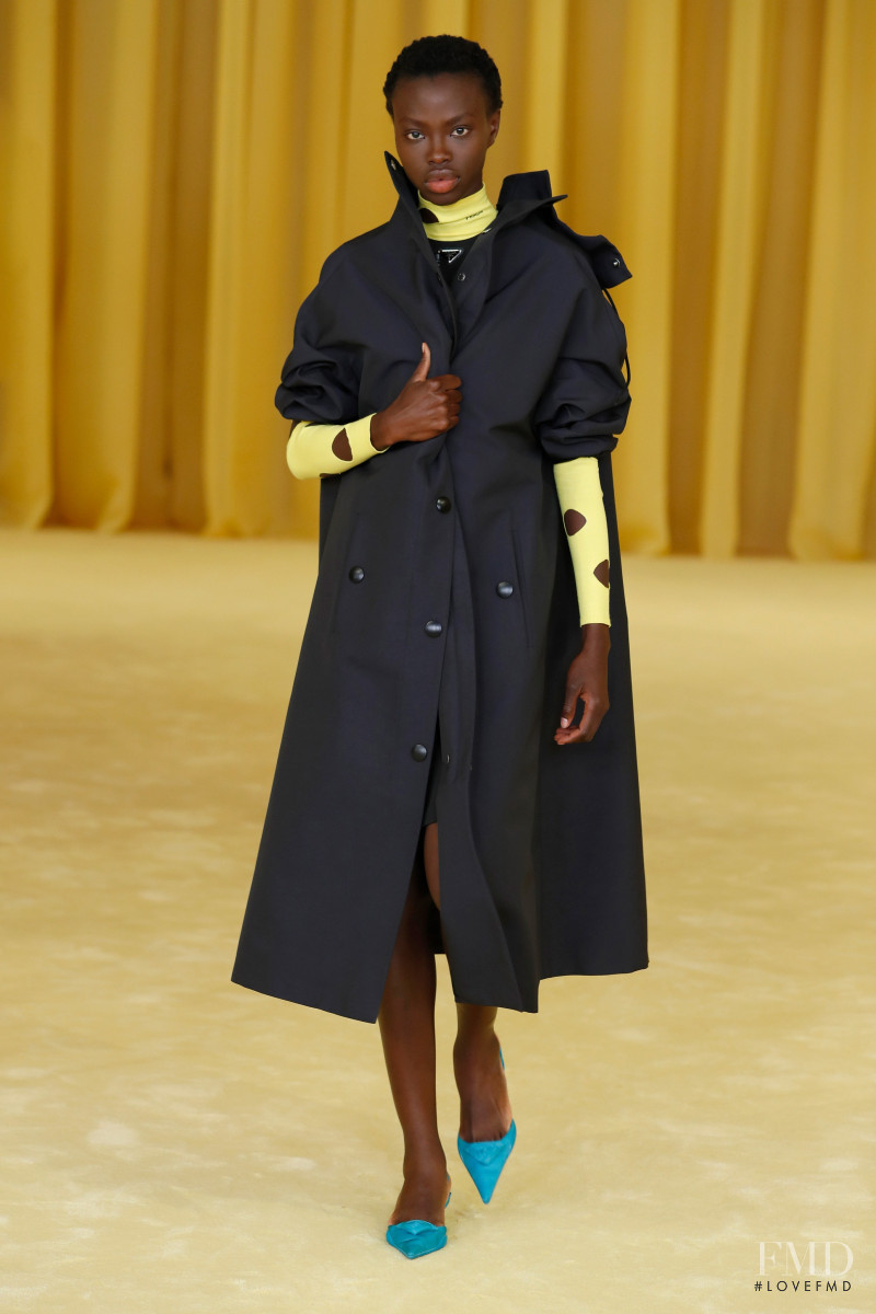 Dija Kallon featured in  the Prada fashion show for Spring/Summer 2021