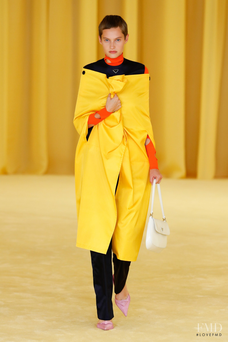 Greta Elisa Hofer featured in  the Prada fashion show for Spring/Summer 2021