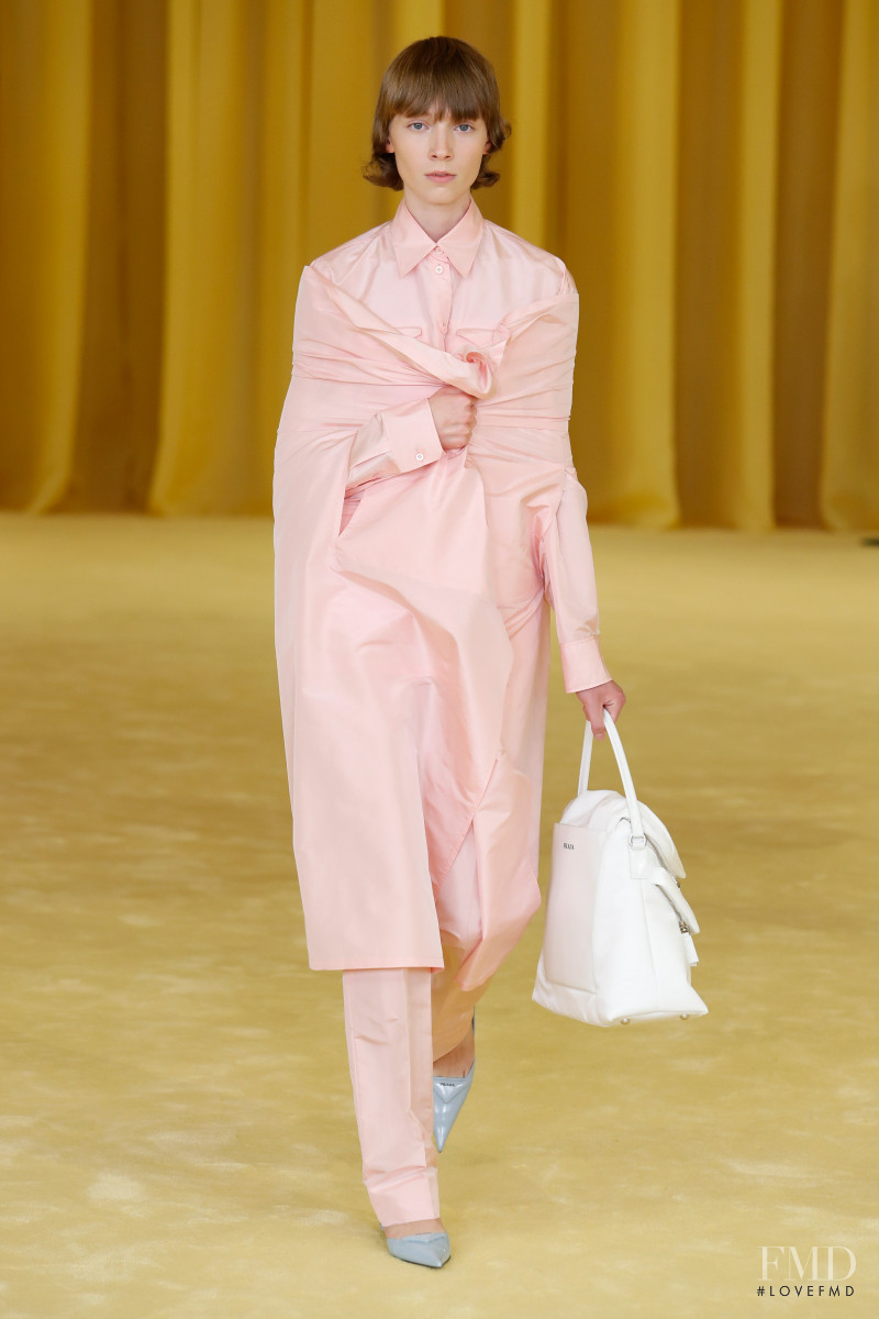 Anna Brunius featured in  the Prada fashion show for Spring/Summer 2021