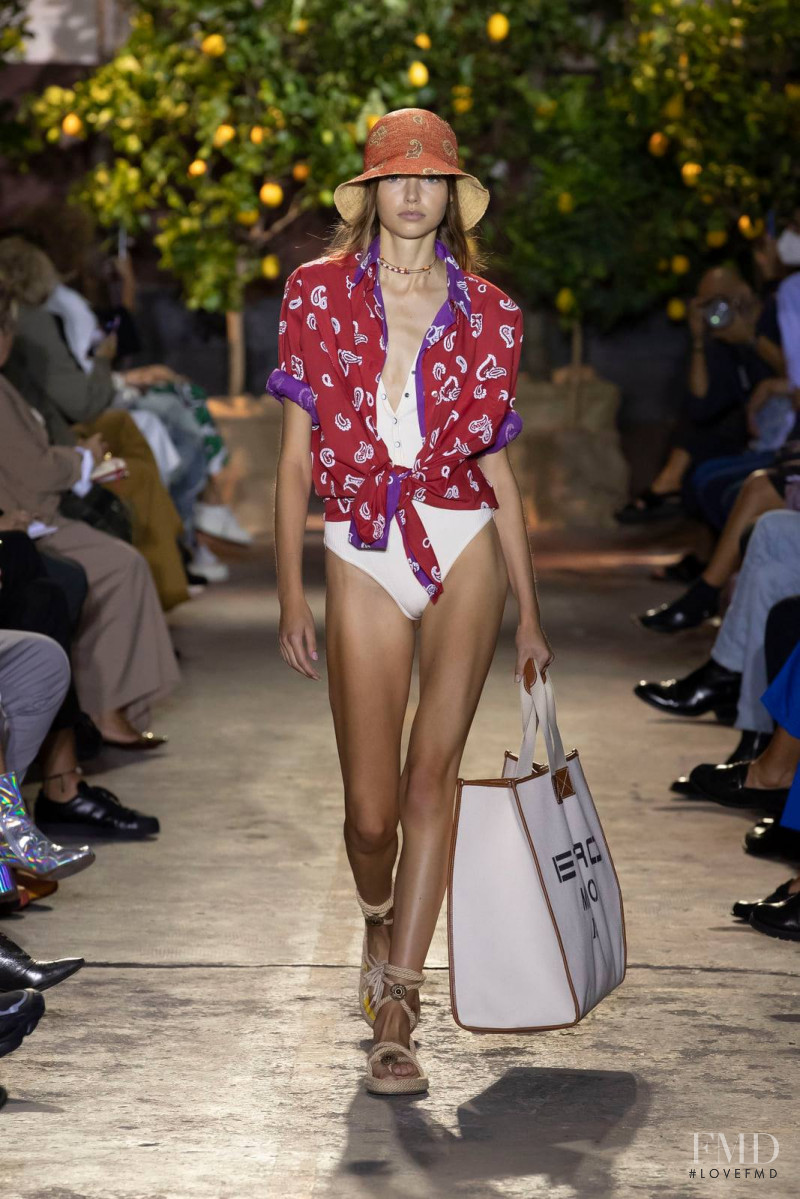 Mathilde Henning featured in  the Etro fashion show for Spring/Summer 2021
