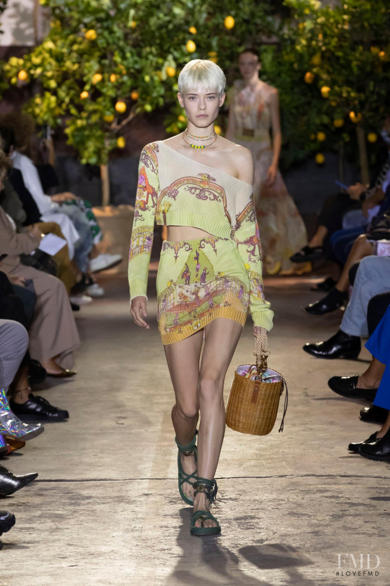 Maike Inga featured in  the Etro fashion show for Spring/Summer 2021