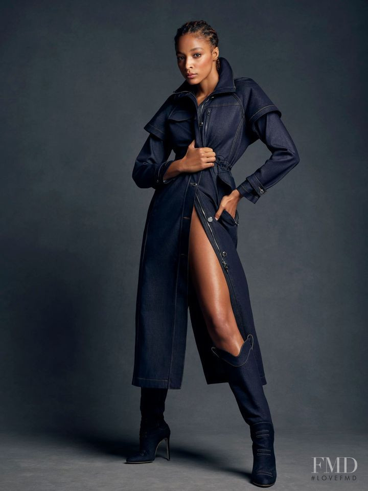 Brionka Halbert featured in  the Brandon Maxwell lookbook for Spring/Summer 2021