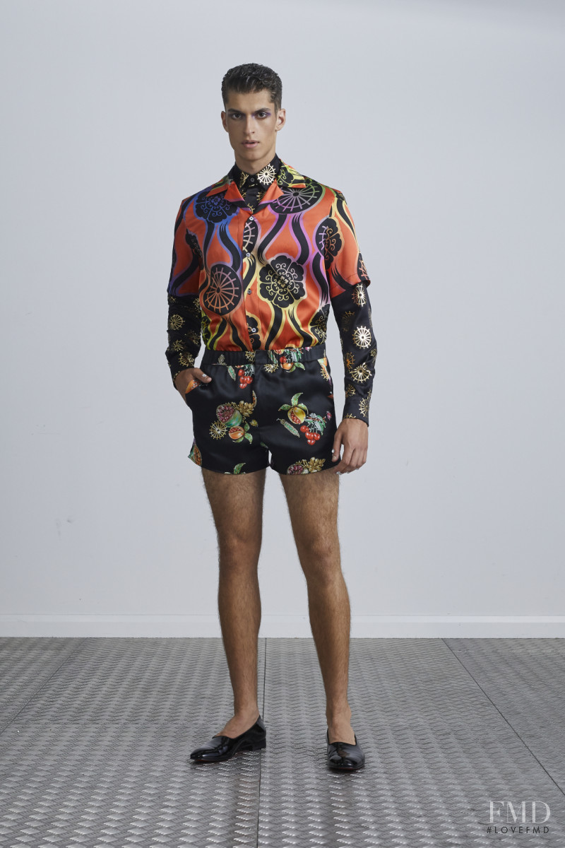 Azim Osmani featured in  the Edward Crutchley fashion show for Spring/Summer 2021