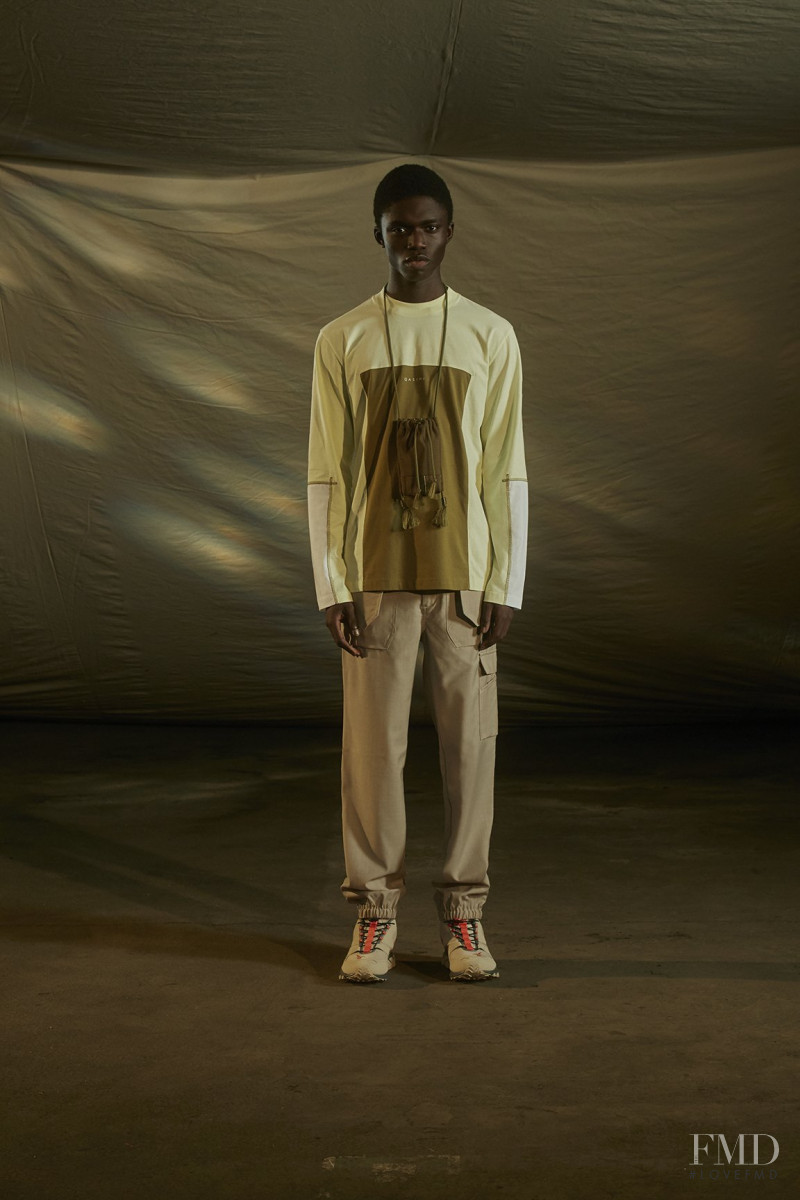 Jeremiah Berko Fourdjour featured in  the Qasimi lookbook for Spring/Summer 2021