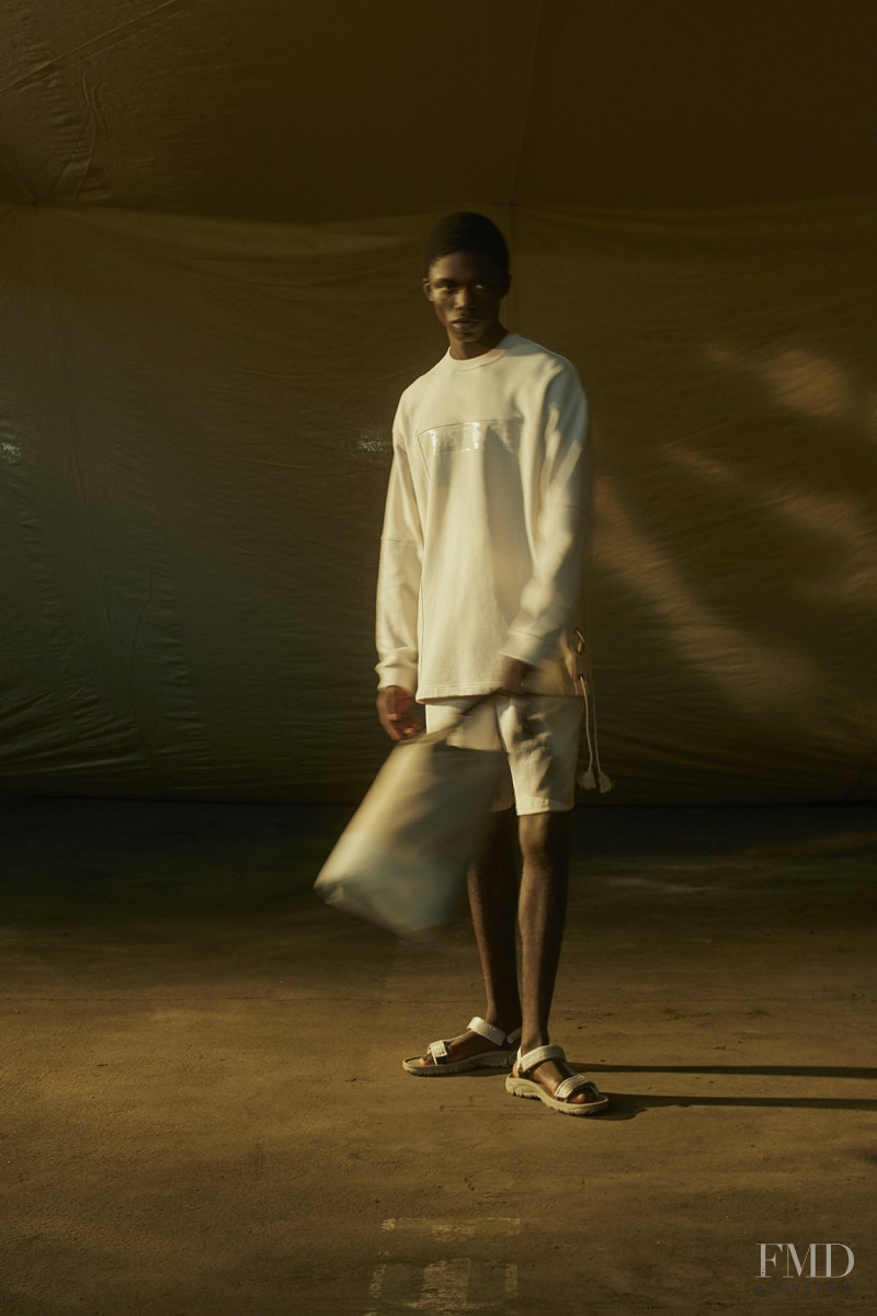 Jeremiah Berko Fourdjour featured in  the Qasimi lookbook for Spring/Summer 2021