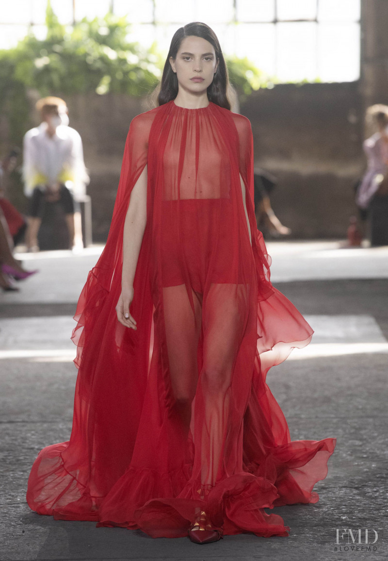 Denise Ascuet featured in  the Valentino fashion show for Spring/Summer 2021