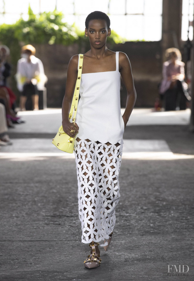 Sarah Ishimwe featured in  the Valentino fashion show for Spring/Summer 2021