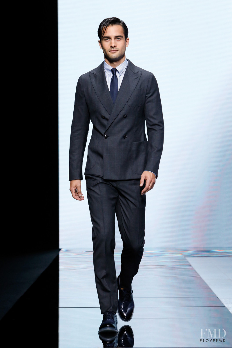 Aleksandar Rusic featured in  the Giorgio Armani fashion show for Spring/Summer 2021