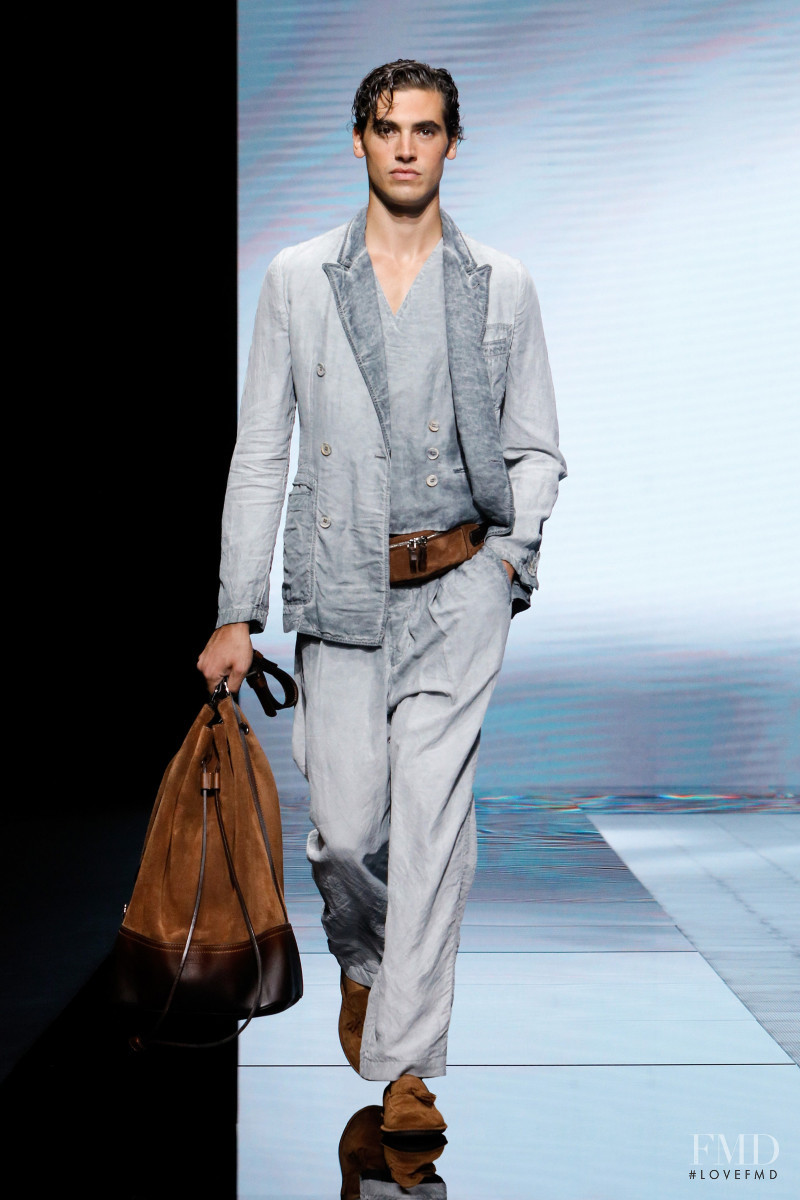 Marco Bellotti featured in  the Giorgio Armani fashion show for Spring/Summer 2021