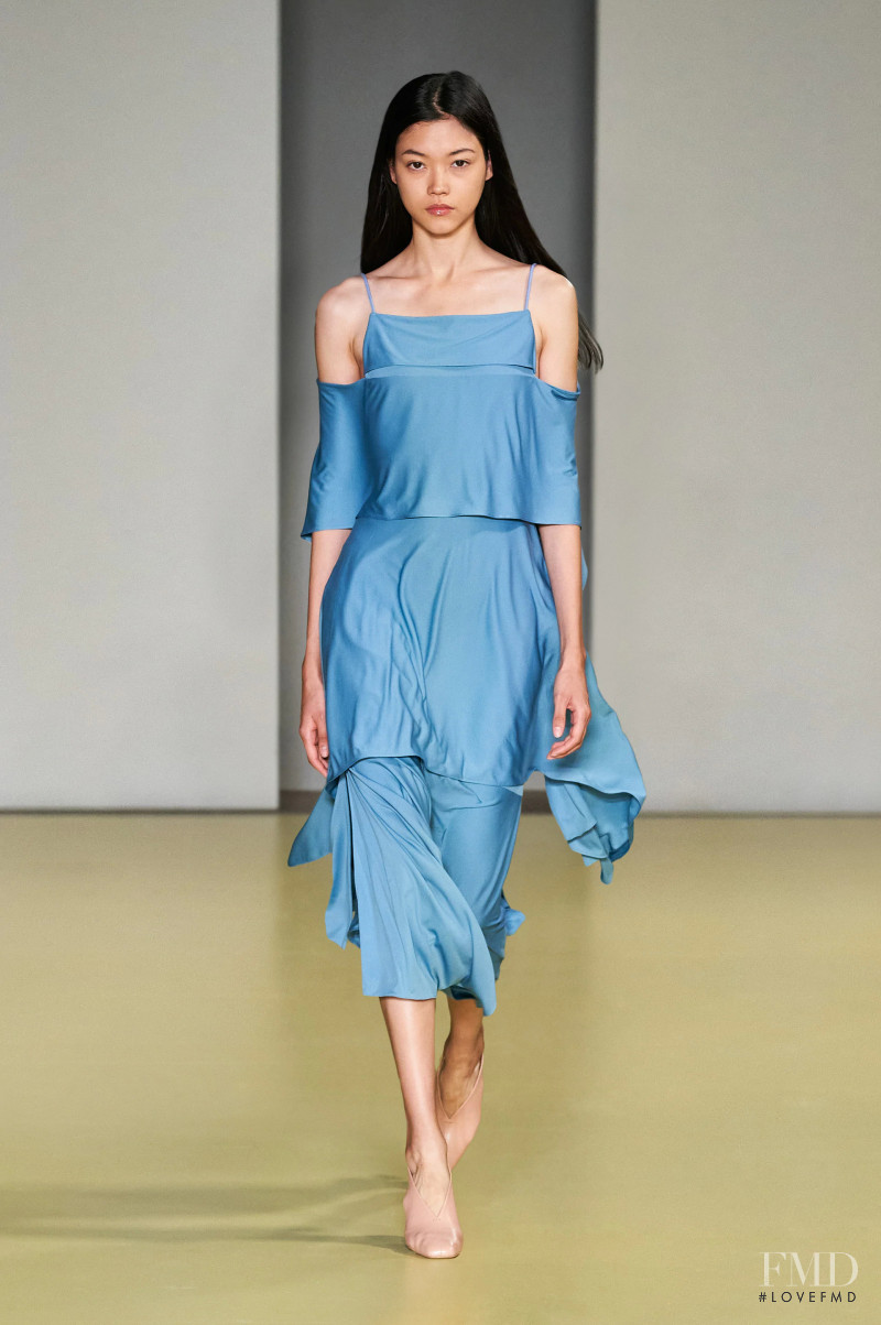 Mika Schneider featured in  the Salvatore Ferragamo fashion show for Spring/Summer 2021