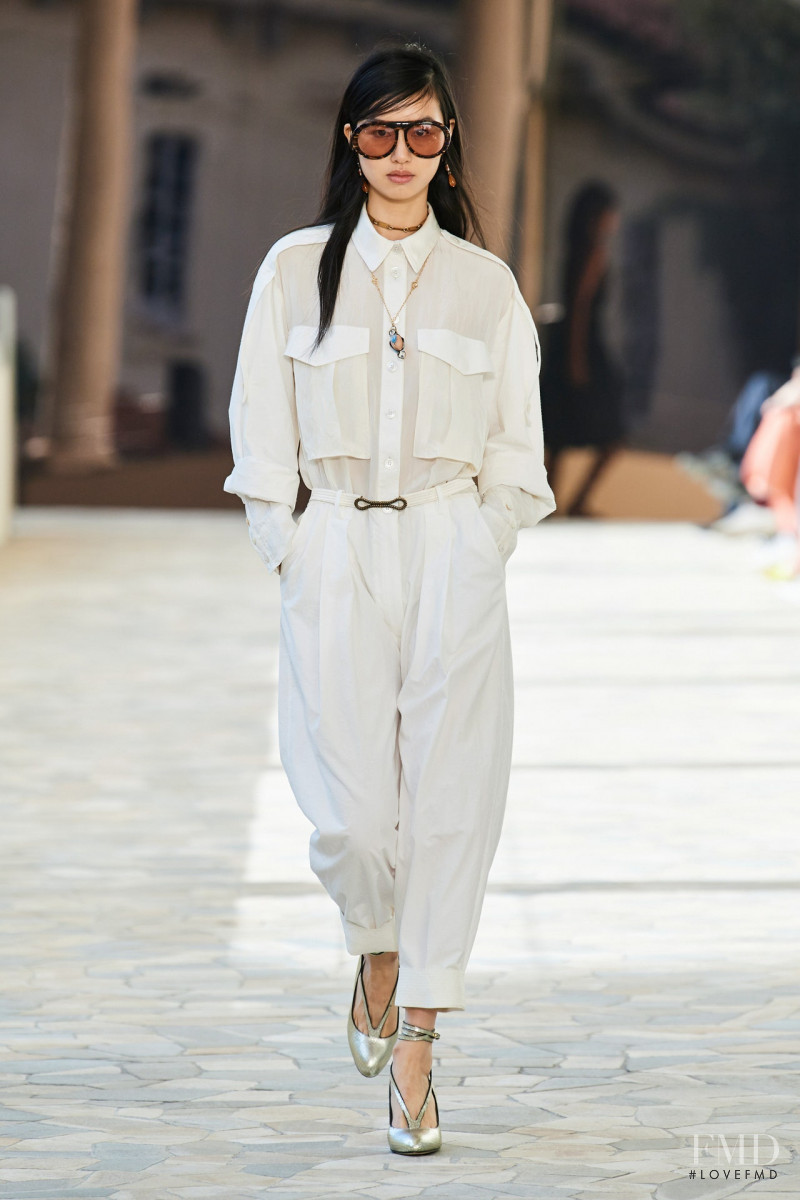 Estelle Chen featured in  the Ports 1961 fashion show for Spring/Summer 2021