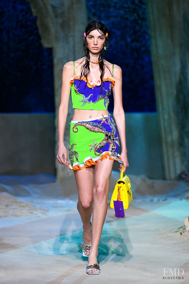 Cynthia Arrebola featured in  the Versace fashion show for Spring/Summer 2021